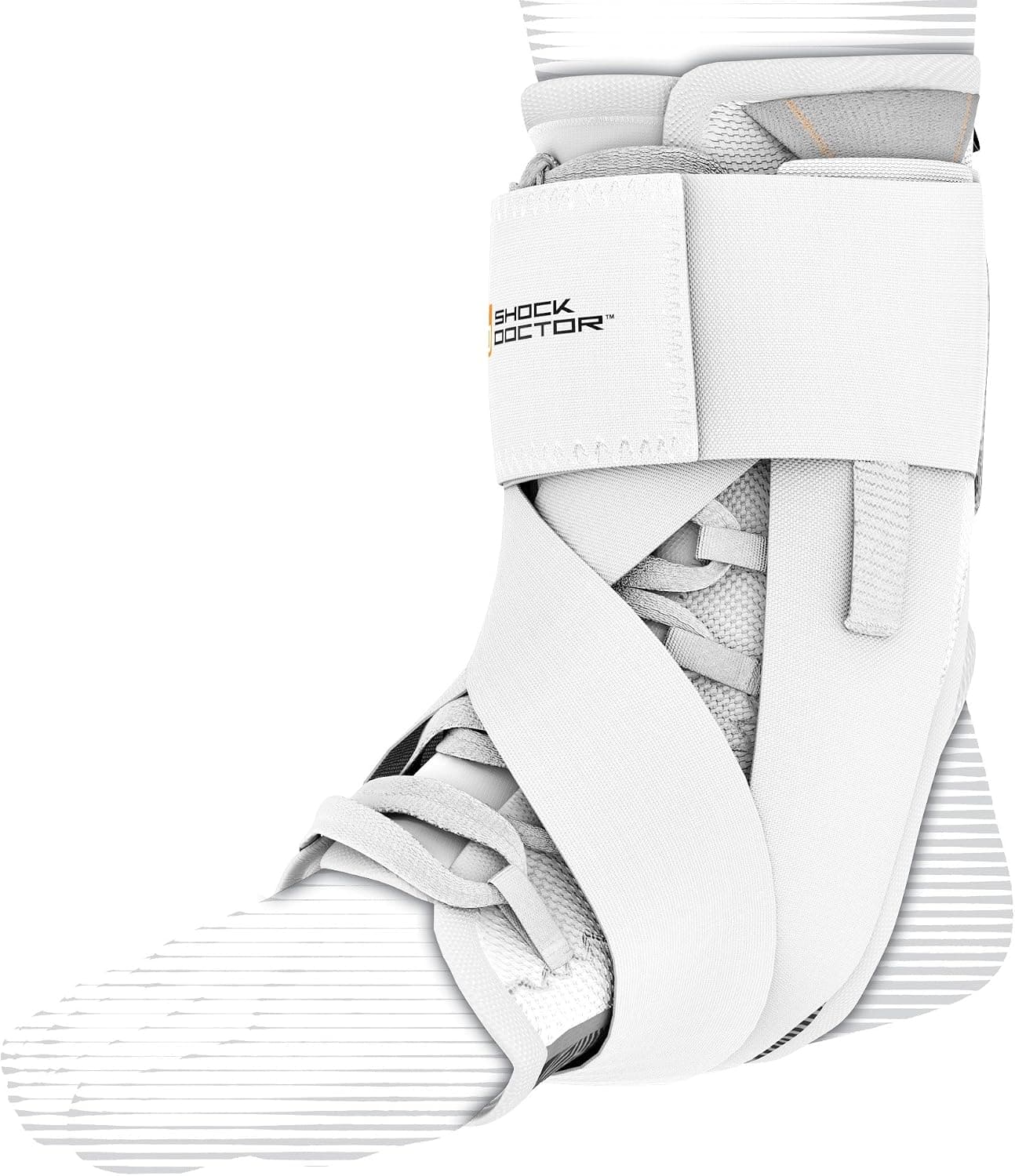 Shock Doctor 851 Ultra Wrap Lace-Up Ankle Brace with Stabilizer Support