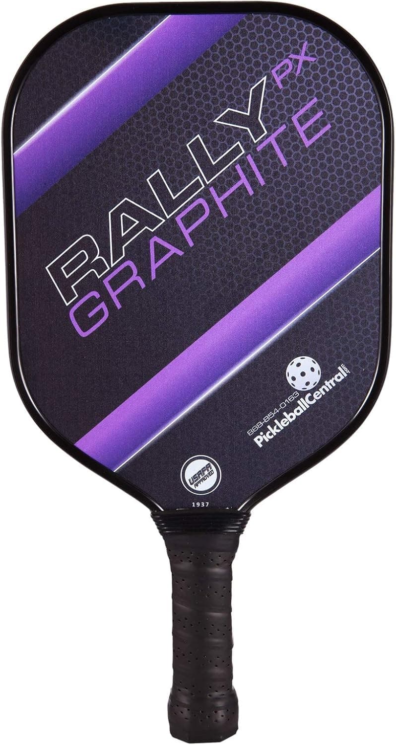 Rally Graphite NX Pickleball Paddle Composite Honeycomb Core, Red, USAPA Approved