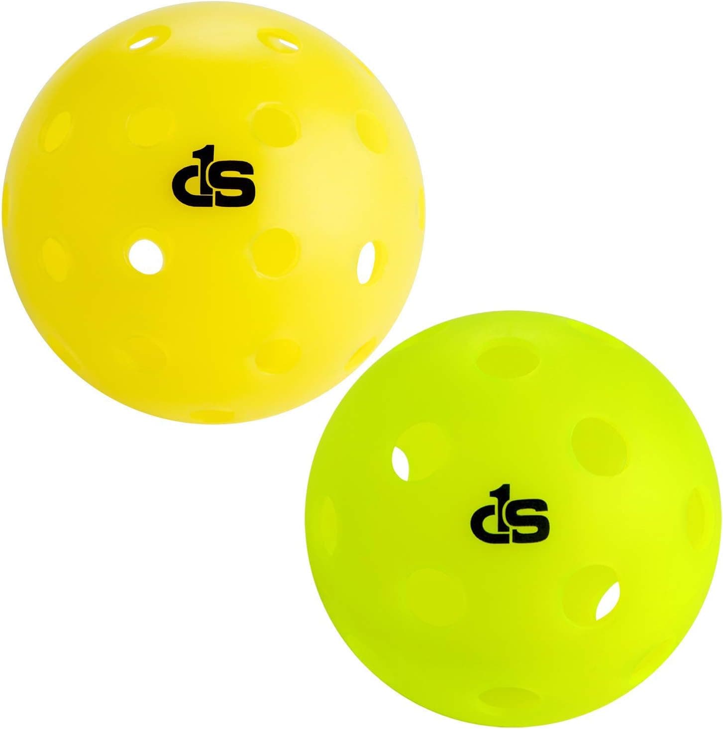 Day 1 Sports Indoor Pickleball Balls, 6 Pack, High Vis Neon Green