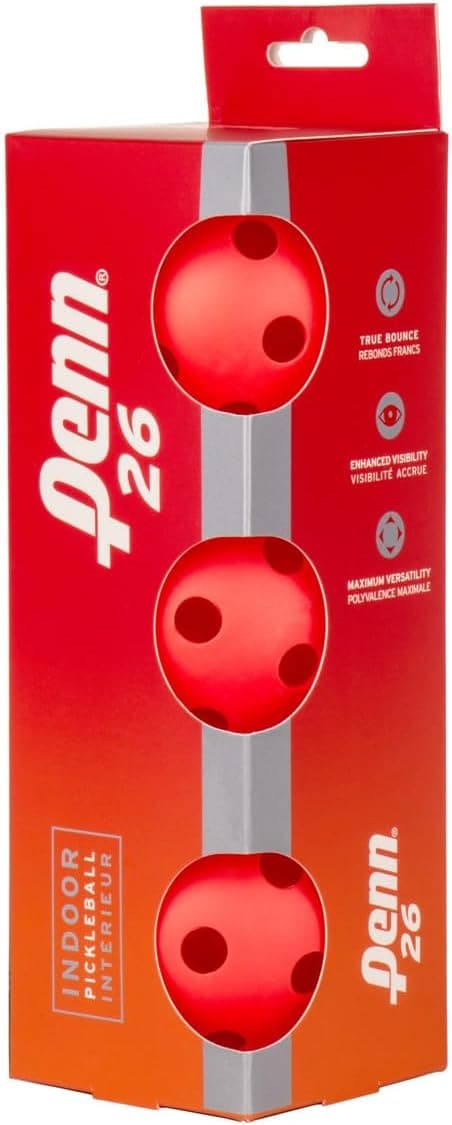 Penn Indoor 26 Pickleball Ball, 100 Ball Count