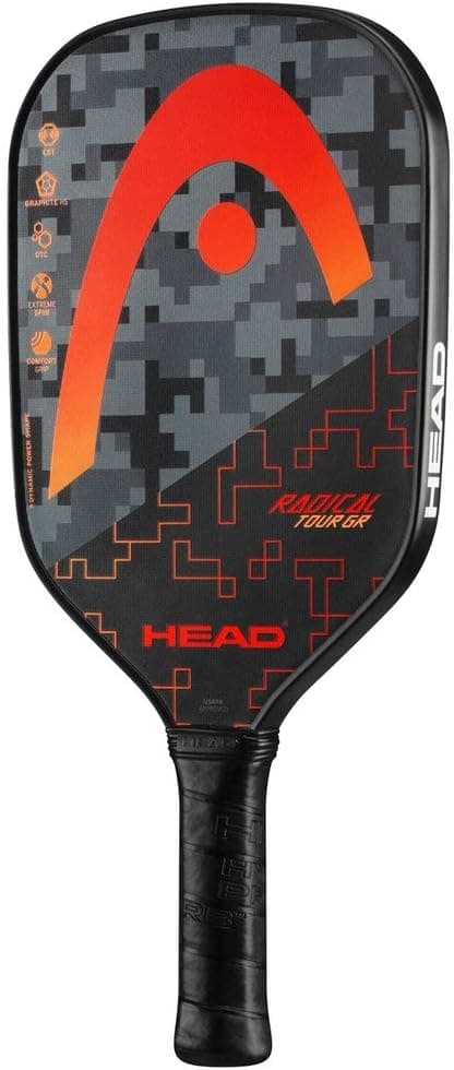 HEAD Graphite Pickleball Paddle Radical Tour Honeycomb Polymer Core, Red