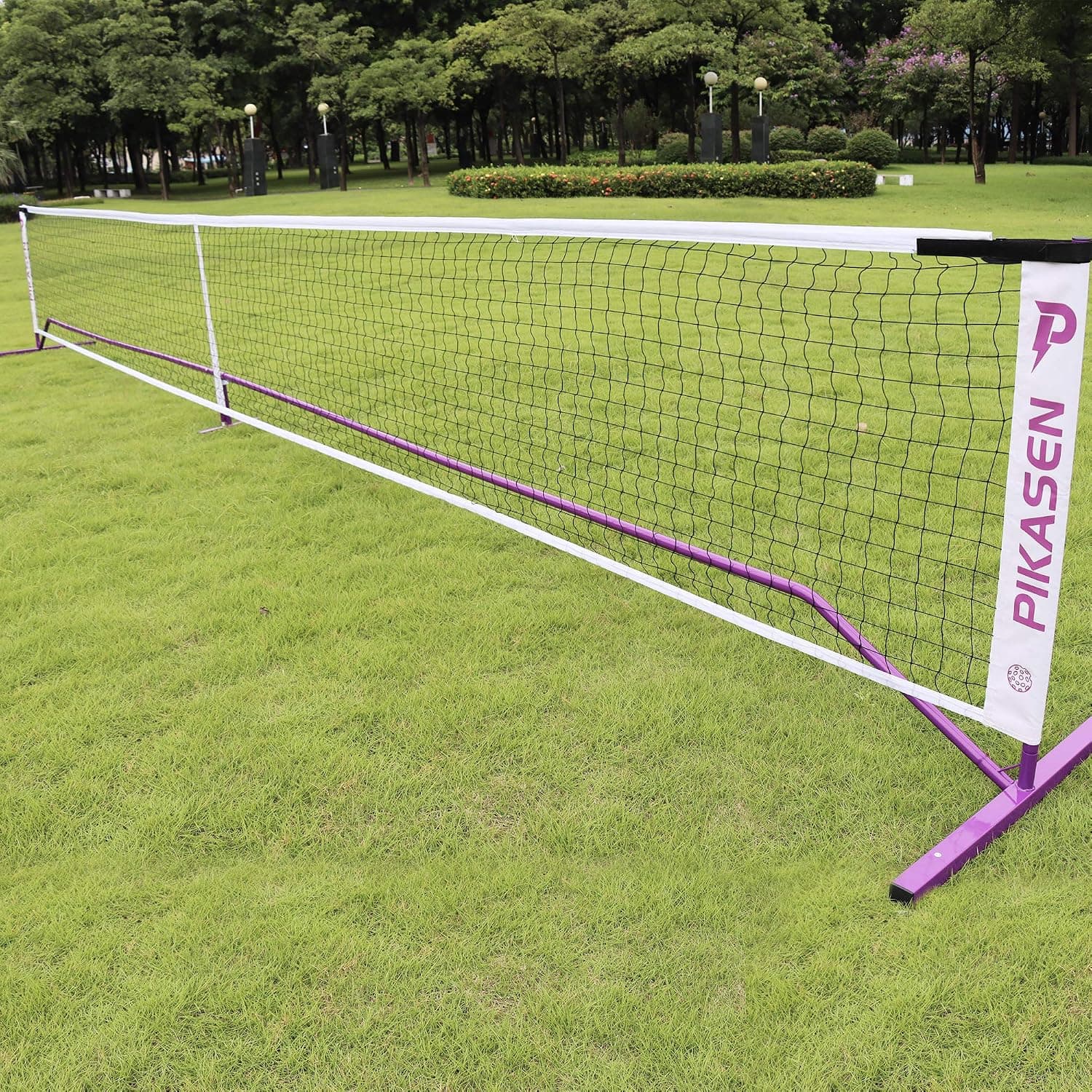 PIKASEN Portable Pickleball Net System Regulation Size with Carry Bag