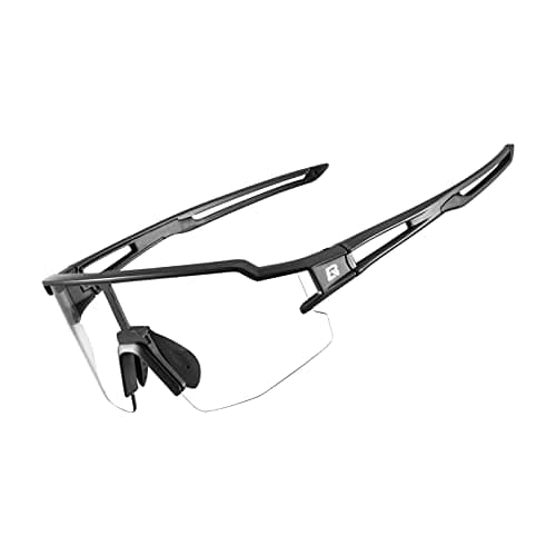 ROCKBROS Photochromic Sports Sunglasses Professional Anti Fog - UV400 Goggles with Myopia Frame for Running Cycling Fishing