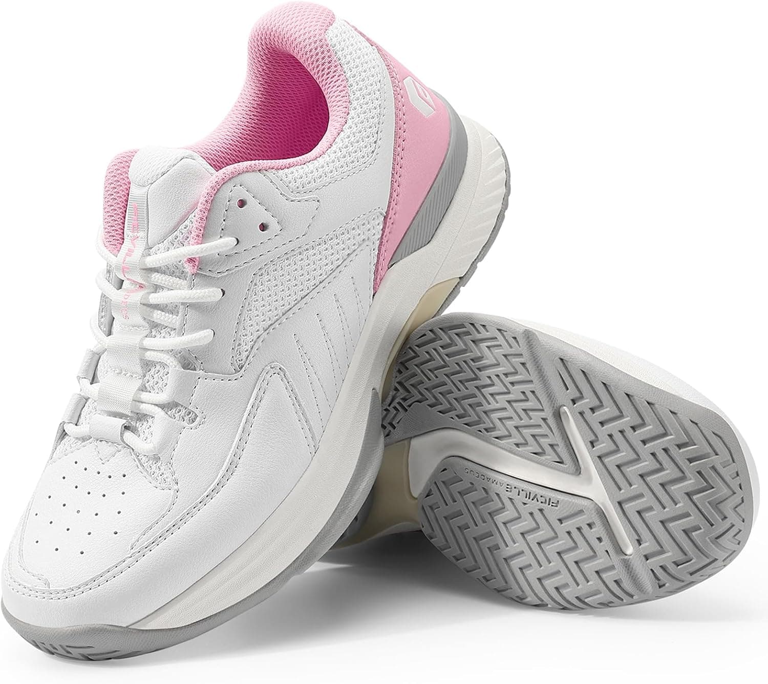 FitVille Wide Pickleball Shoes for Women Tennis Court Shoes with Arch Support