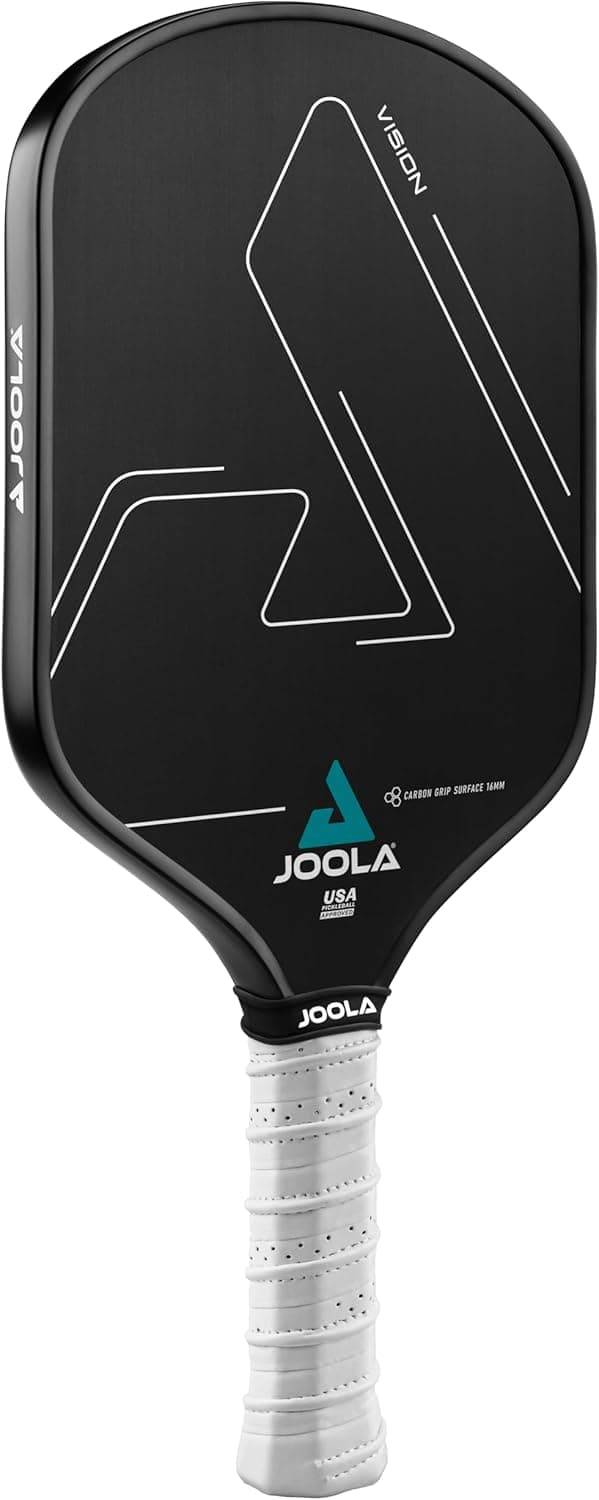 JOOLA Vision Pickleball Paddle Textured Carbon Grip Surface for Maximum Spin, 16mm