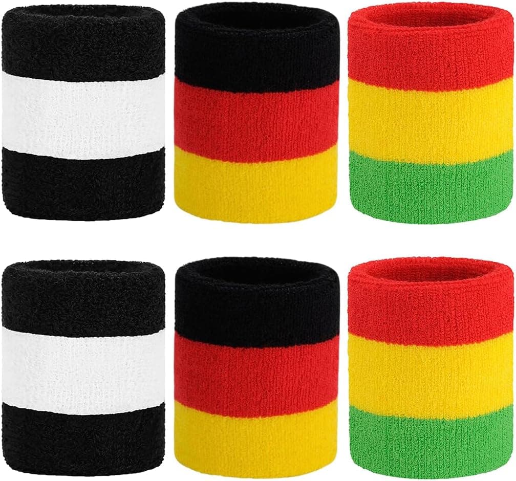 BEACE Sweatbands Sports Wristband Moisture Wicking Athletic Cotton Terry Cloth for Tennis Basketball
