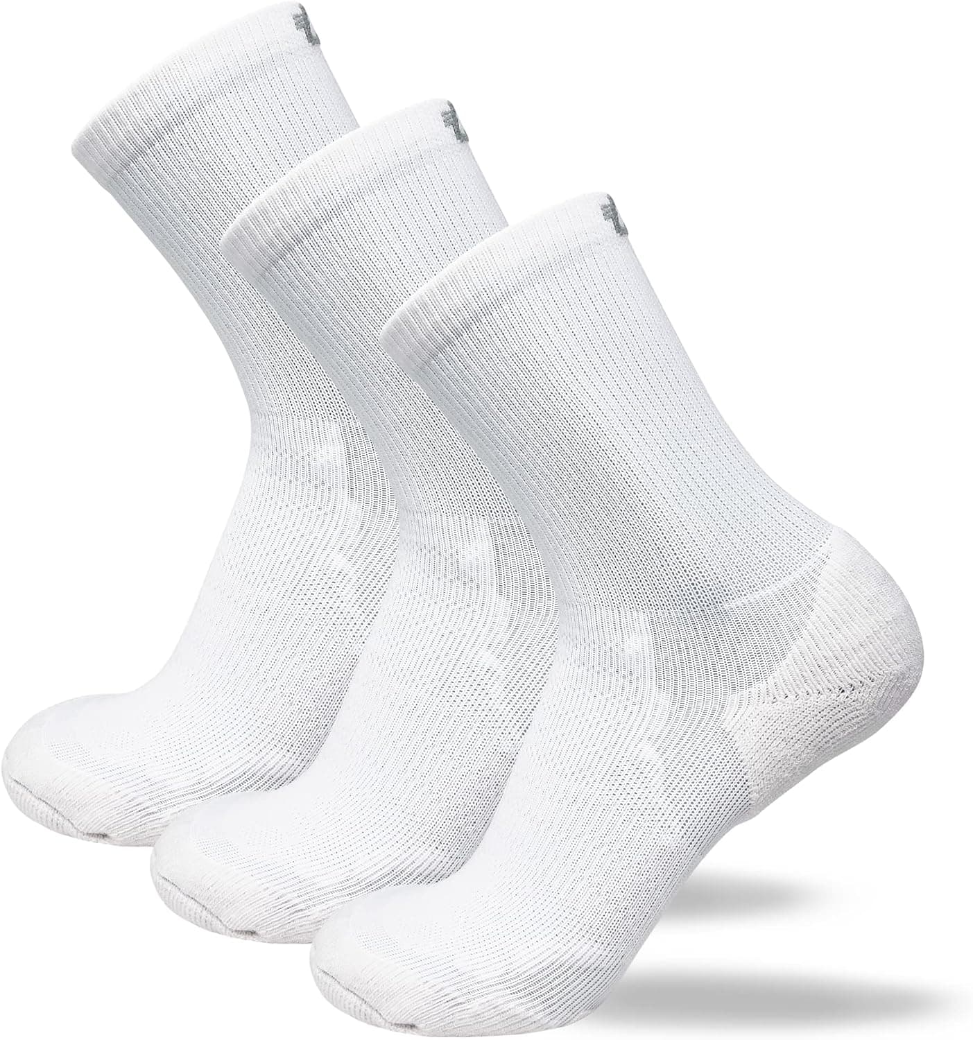 Pure Athlete Pickleball Socks Crew, Padded Anti Blister