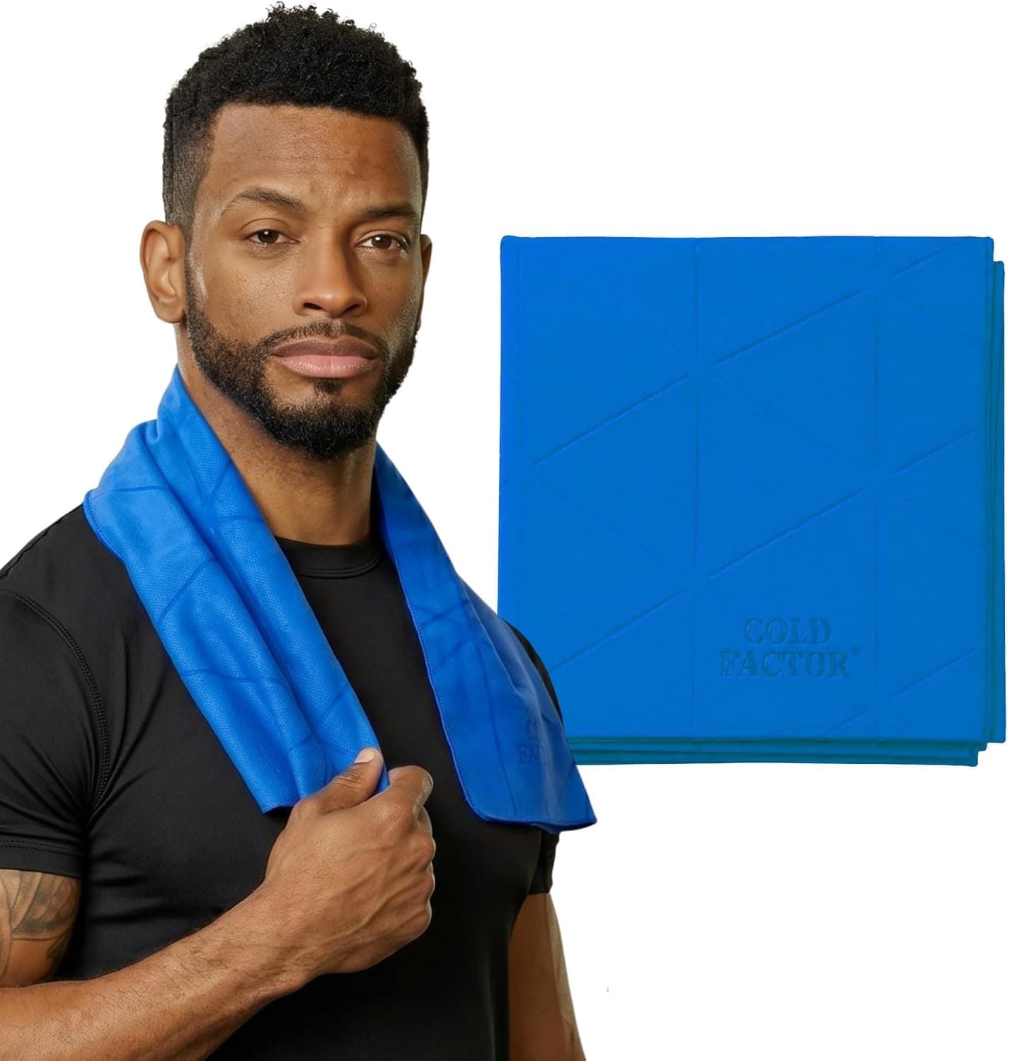 COLD FACTOR Cooling Towels for Sports Cooling Neck Wraps with UPF 50+ Reusable