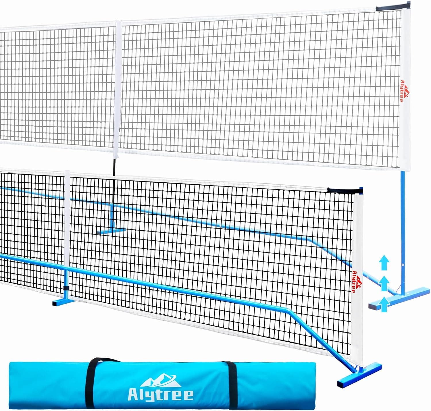 22 FT Pickleball Net Portable Outdoor Regulation Size Adjustable Height