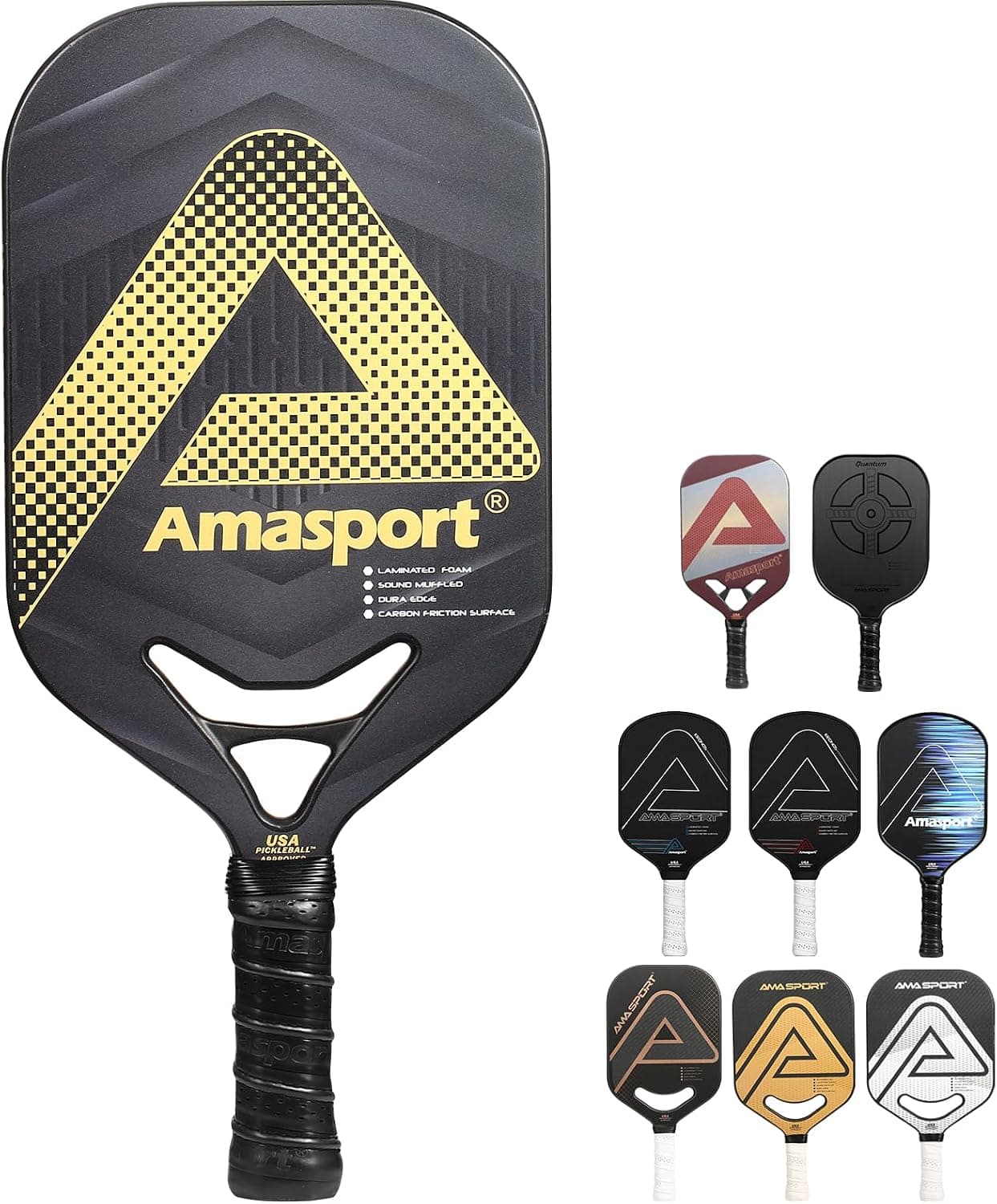 Pro Pickleball Paddles 2023 LIGHT/CONTROL/POWER Series for Advanced Players Graphite & Carbon Fiber USA Pickleball Approved