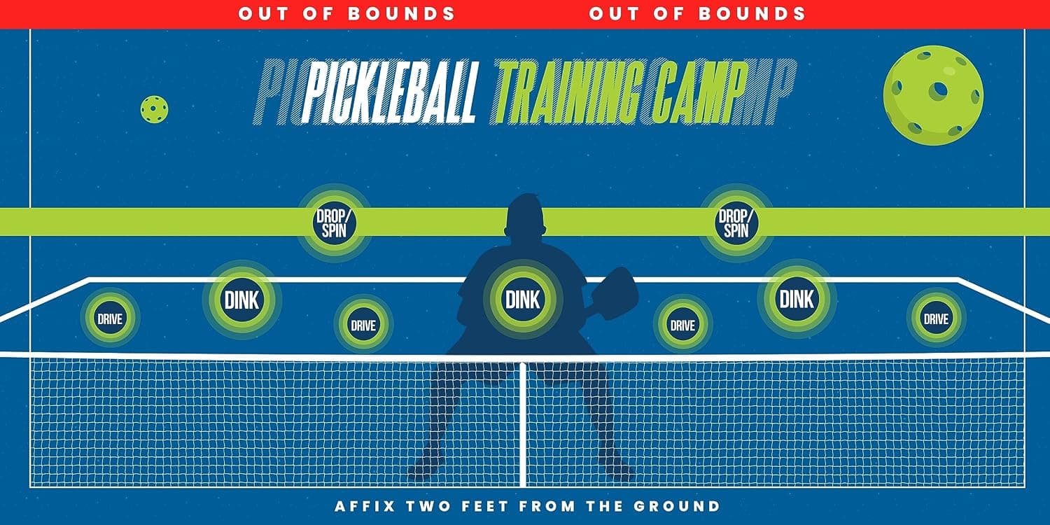 fleur de spa Ultimate Pickleball Rebounder Training Aid XL 6' x 3'