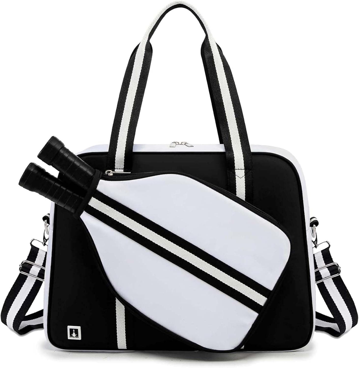 ROYALFAIR Pickleball Bags for Women Men, Unisex Sling Backpack with Paddle Cover Case, Tote Shoulder
