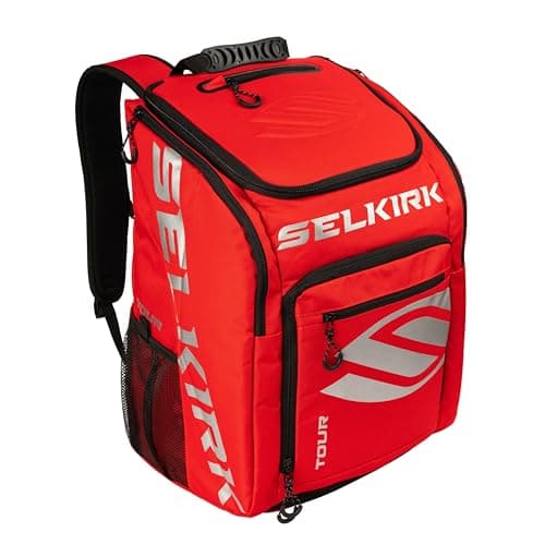 Selkirk Sport Tour Backpack | Pickleball Bag | Holds 2 Paddles | Red