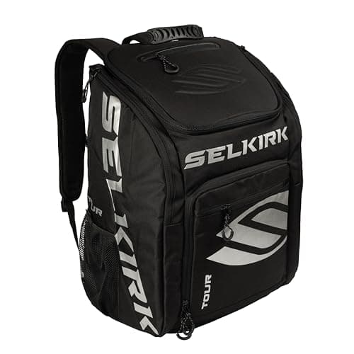 Selkirk Sport Tour Travel Backpack | Pickleball Bag | 2 Paddles | Black