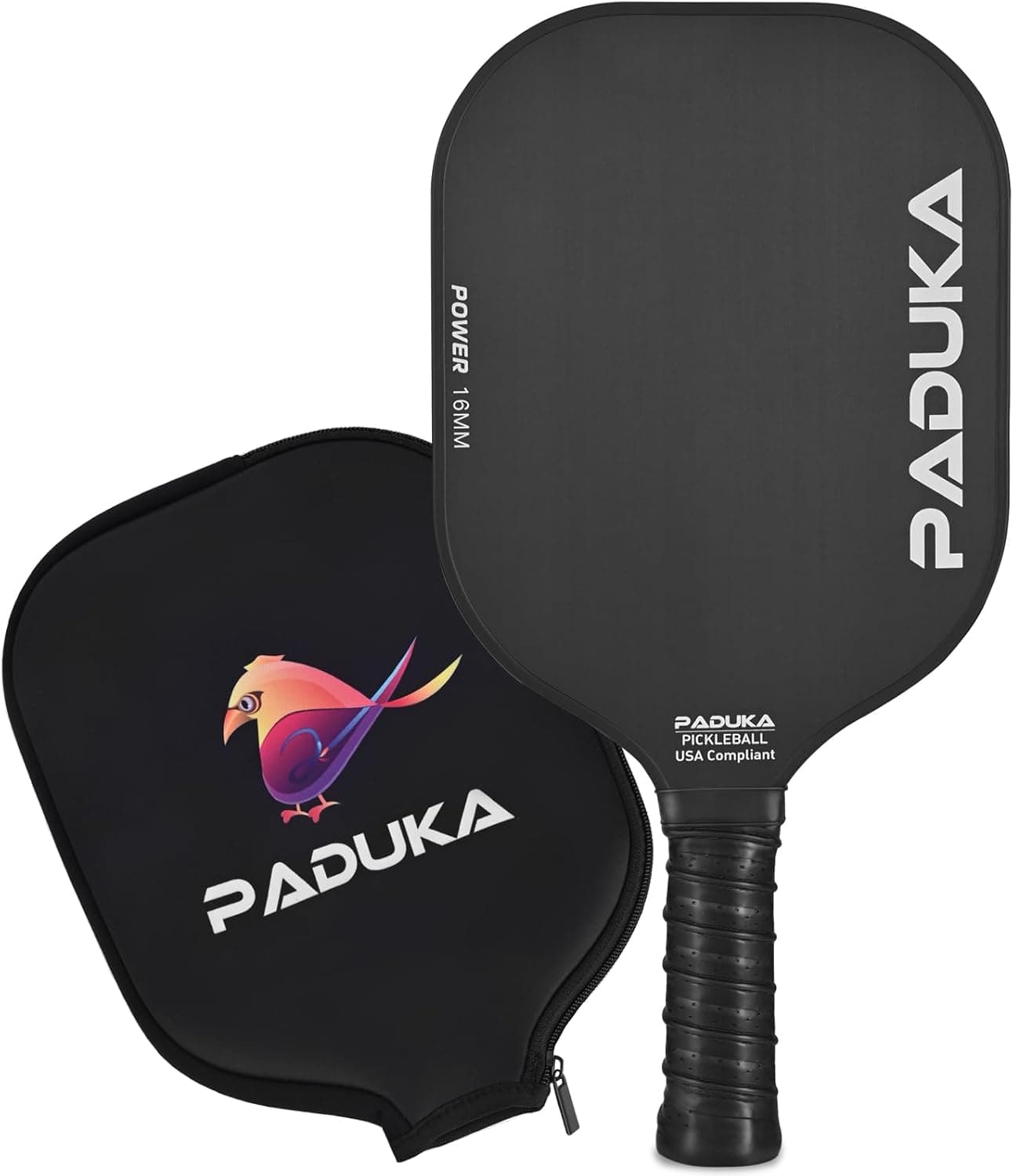 PADUKA Pickleball Paddle Carbon Fiber Surface 16mm Polypropylene Honeycomb Core