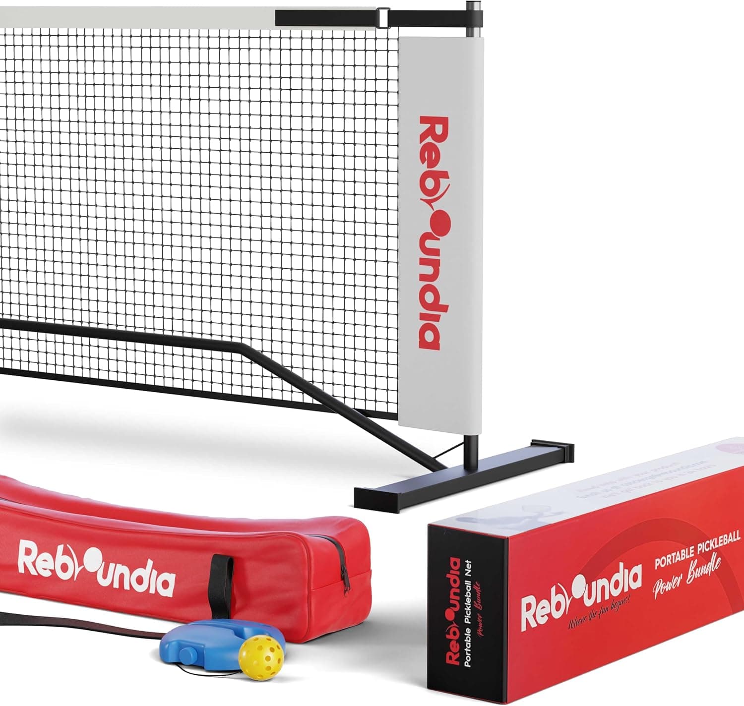 Reboundia Portable Pickleball Net System, Official Regulation Size