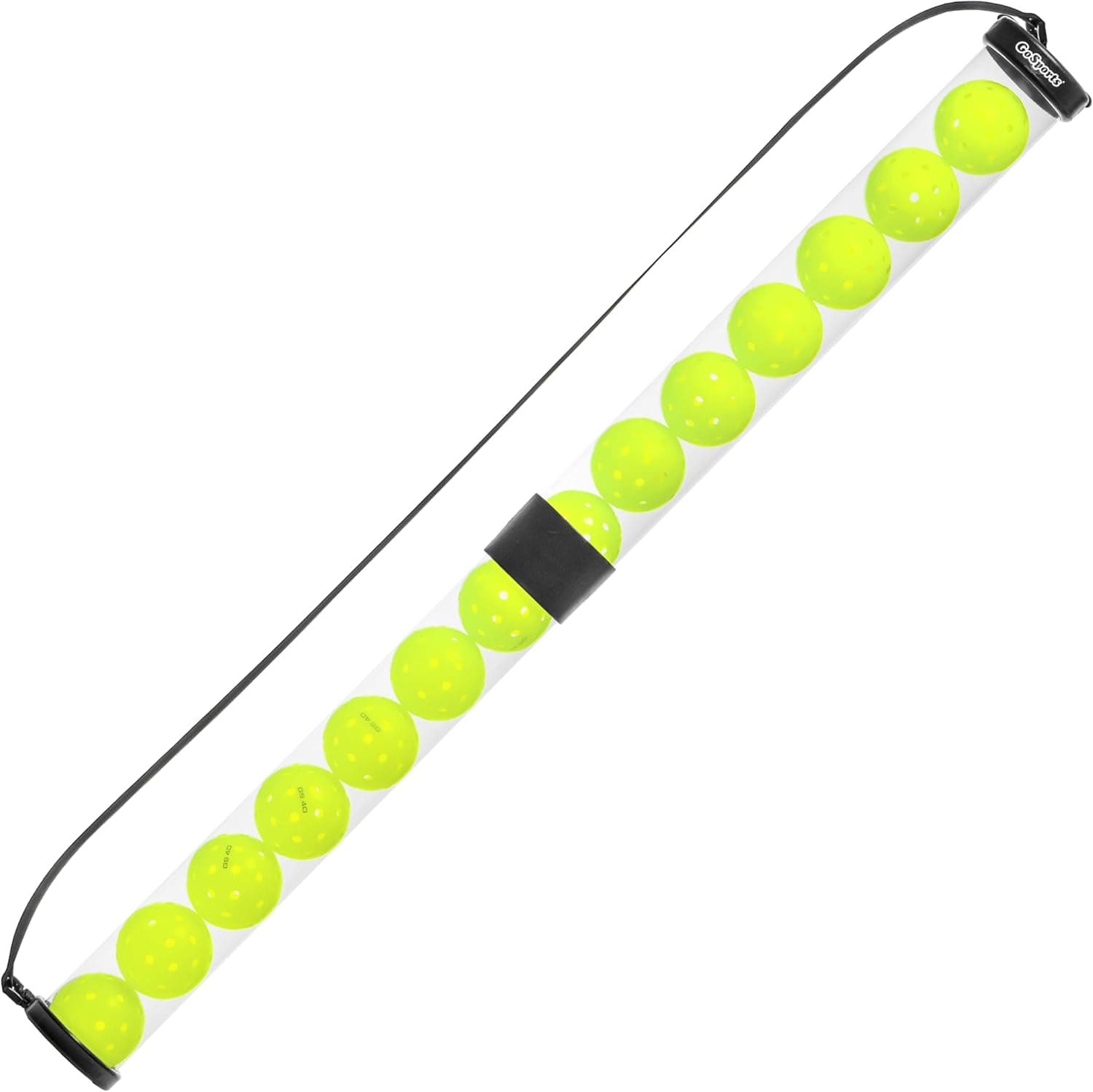 GoSports Pickleball & Tennis Pickup Tube, Ball Retriever and Holder, Fits 14 Pickleballs