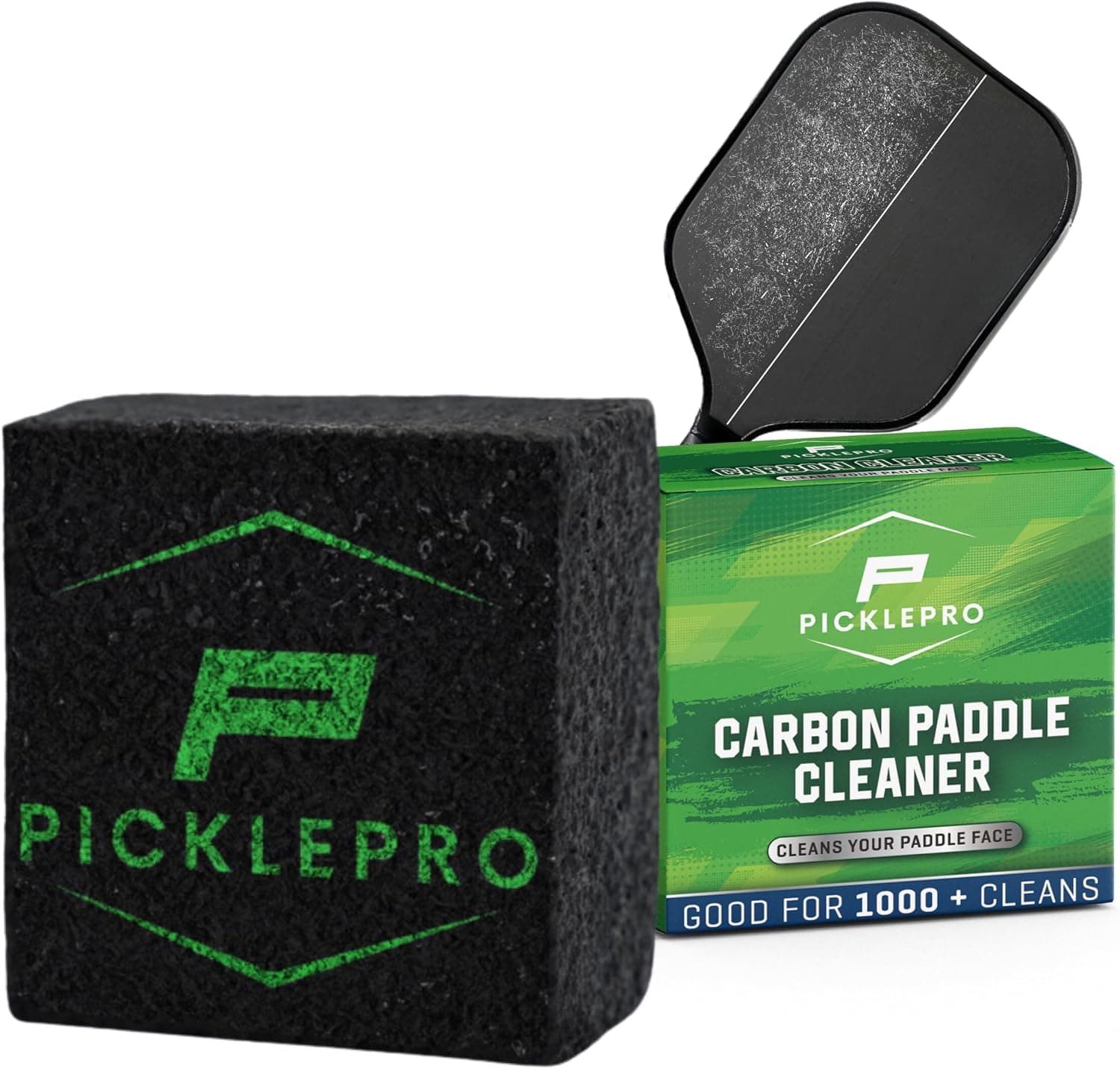 PicklePro Carbon Paddle Cleaner, Premium Rubber Pickleball Eraser for Raw Carbon Fiber Pickleball Paddles, Carbon Fiber Cleaning Block