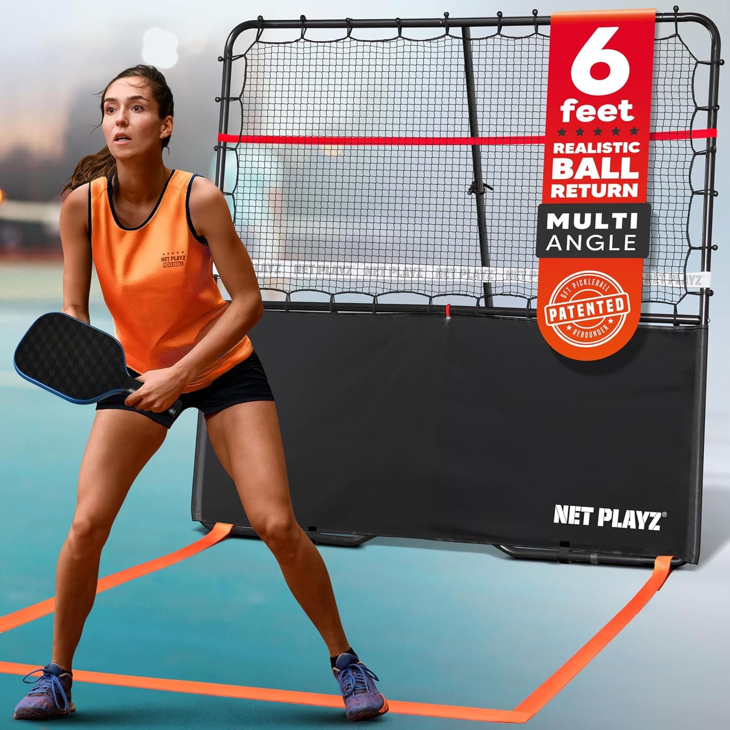 Pickleball Rebounder Training Aid Adjustable Angles Easy Setup