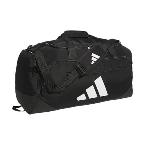 adidas Defender Duffel Bag, Black, OSFA | Ventilated Shoe Compartment, Adjustable Shoulder Strap, Rolls With Your Suitcase, Built To Last, Gym & Travel Ready