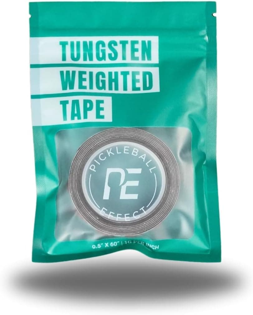 Pickleball Effect Weighted Tungsten Tape for Pickleball Paddles, Non-Toxic & Customizable Alternative to Lead Tape