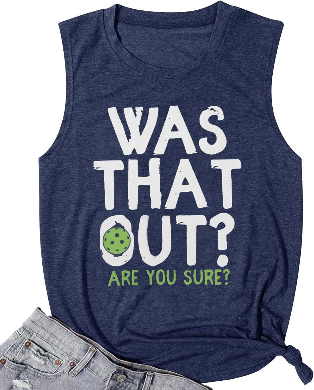LIWYLU Pickleball Tank Top for Women, Sleeveless Sports Tee