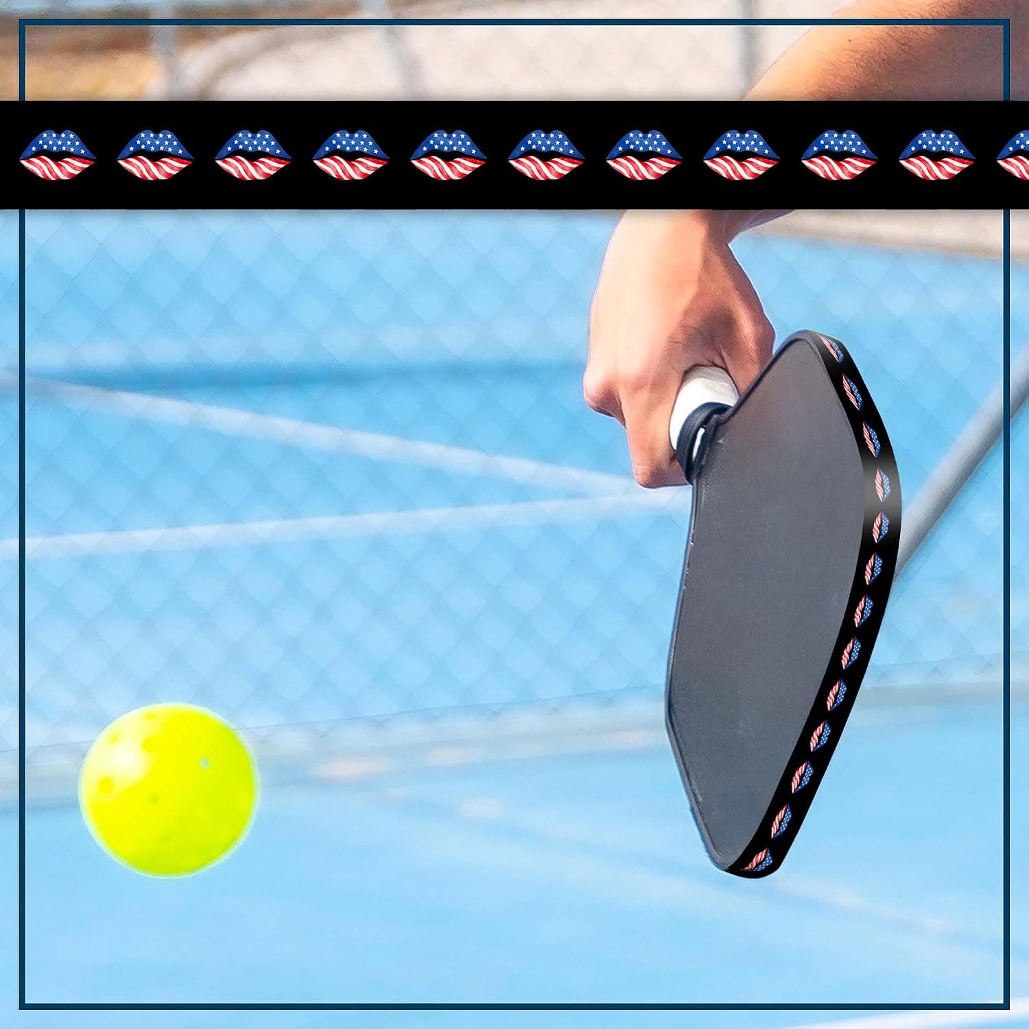 Paddle Skins Pickleball Edge Guard Tape, Pickleball Accessories for Any Paddle, Variety of Designs, Premium Durable and Stylish