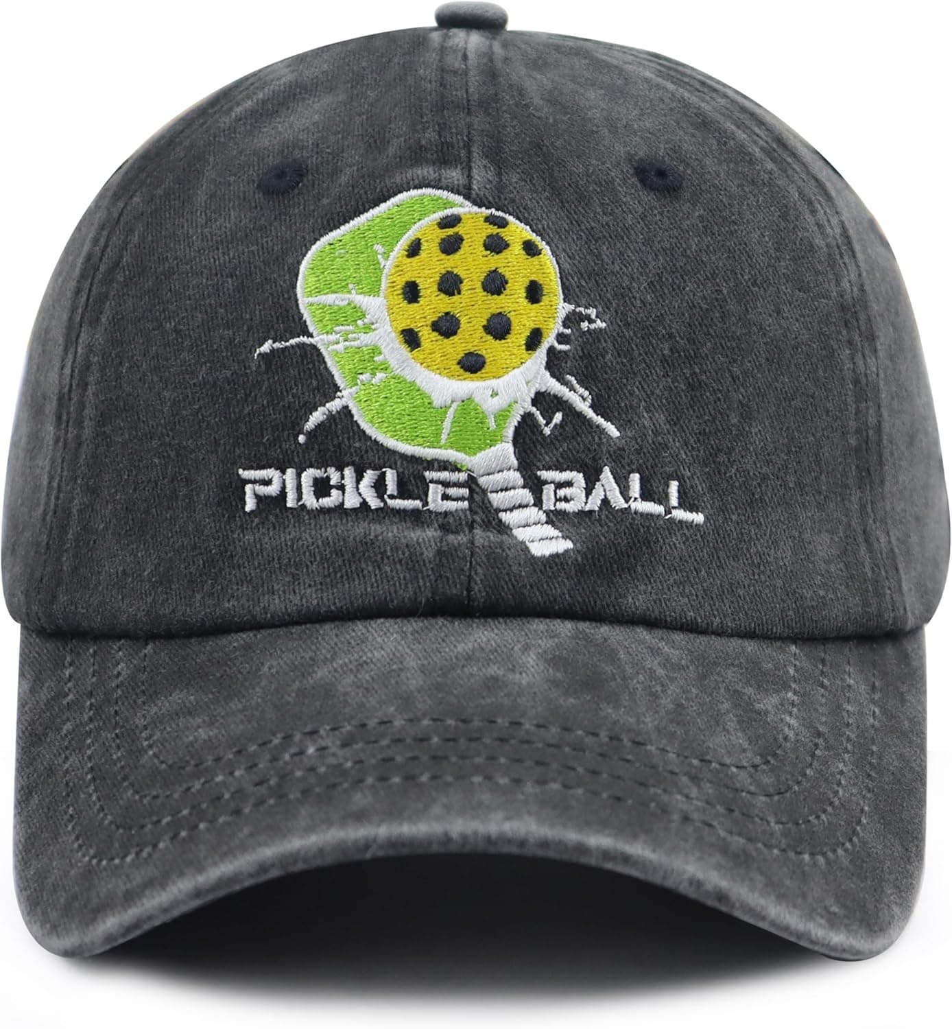 Chttohip Pickleball Adjustable Embroidered Baseball Cap