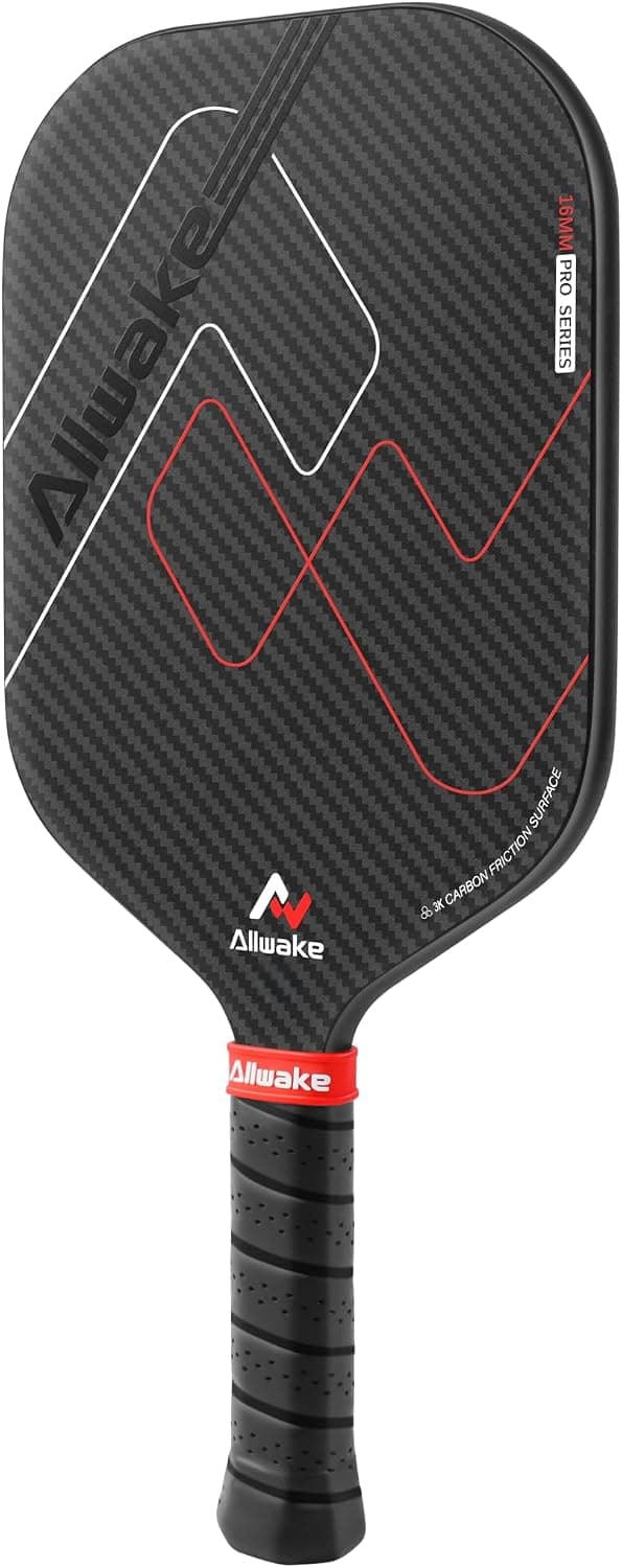 3K Raw Carbon Fiber Pickleball Paddle USAPA Approved Thermoformed 16mm Polypropylene Honeycomb Core