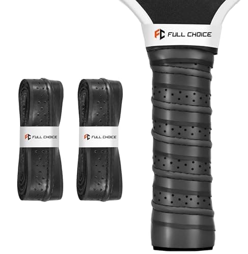 FULL CHOICE 2 Pack Pickleball Paddle Grip Tape, Pickleball Overgrip, Anti-Slip Grip-Easy Installation and Long-Lasting Performance, Black