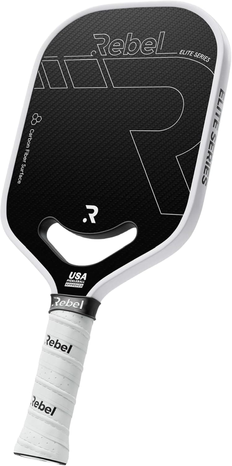 Pickleball Paddle Carbon Fiber Professional 16mm Polymer Core USAPA Approved, Designed in San Diego