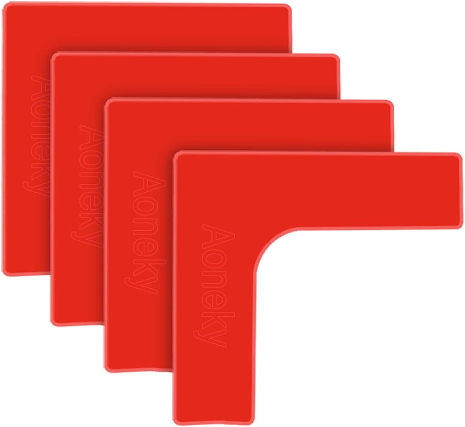 Aoneky Portable Tennis/Pickleball Court Line Markers 4 Pack, L Shaped Throw Down Boundary Markers