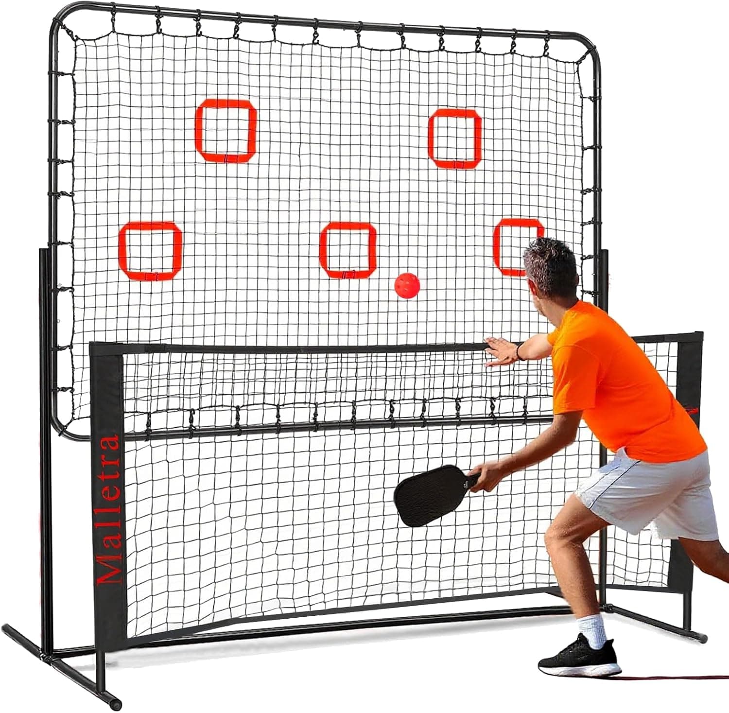 Pickleball Practice Rebounder Trainer 2in1 Dink Master Board Net