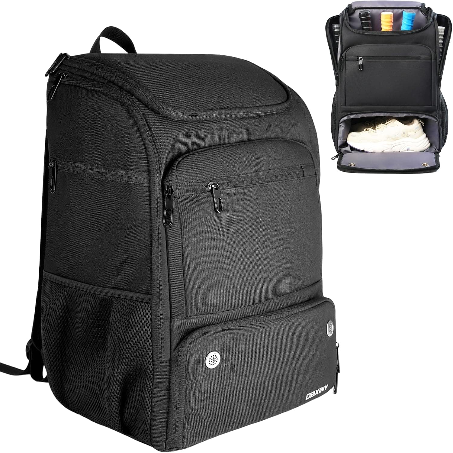DBXINY Pickleball Bag Backpack Fits 4+ Paddles with Shoe Compartment and Fence Hook