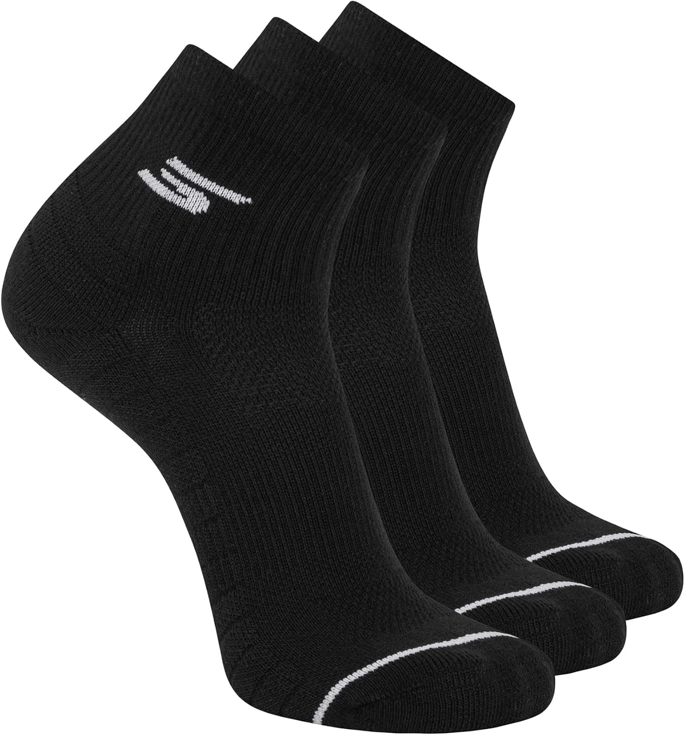 Skechers Men's 3-Pack Pickleball Quarter Crew Socks