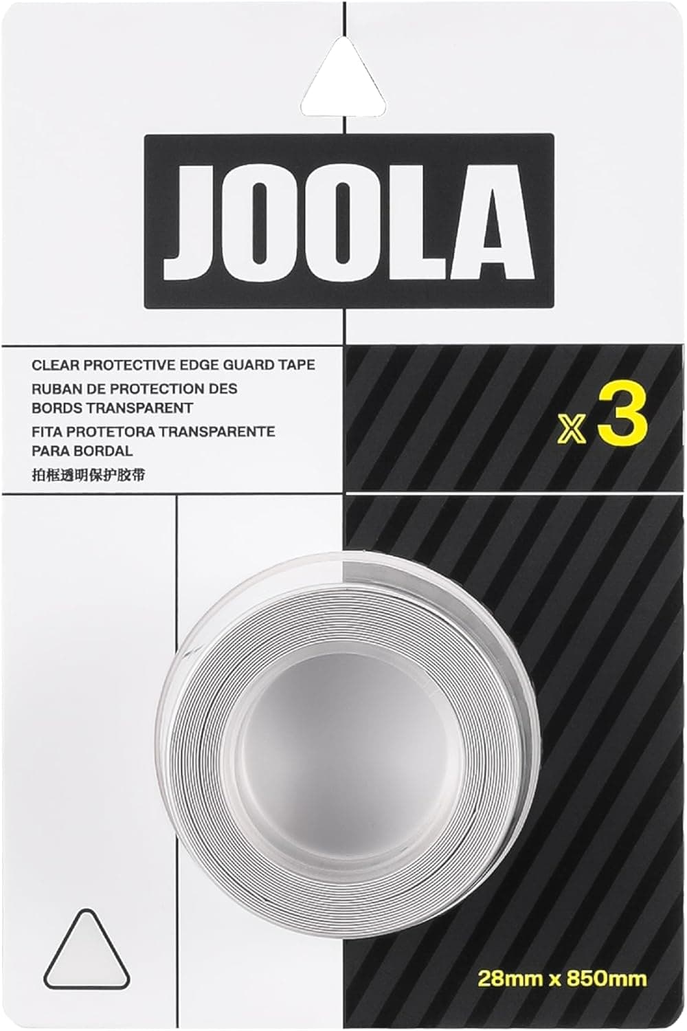JOOLA Clear Edge Guard Tape - Protects Pickleball Paddle Edge Guard & Covers Lead Tape, Fits All Brands, 28mm or 30mm Thickness