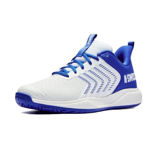 K-Swiss Men's Ultrashot Light Pickleball Tennis Court Shoes, White/Blue/Multi 10.5 M