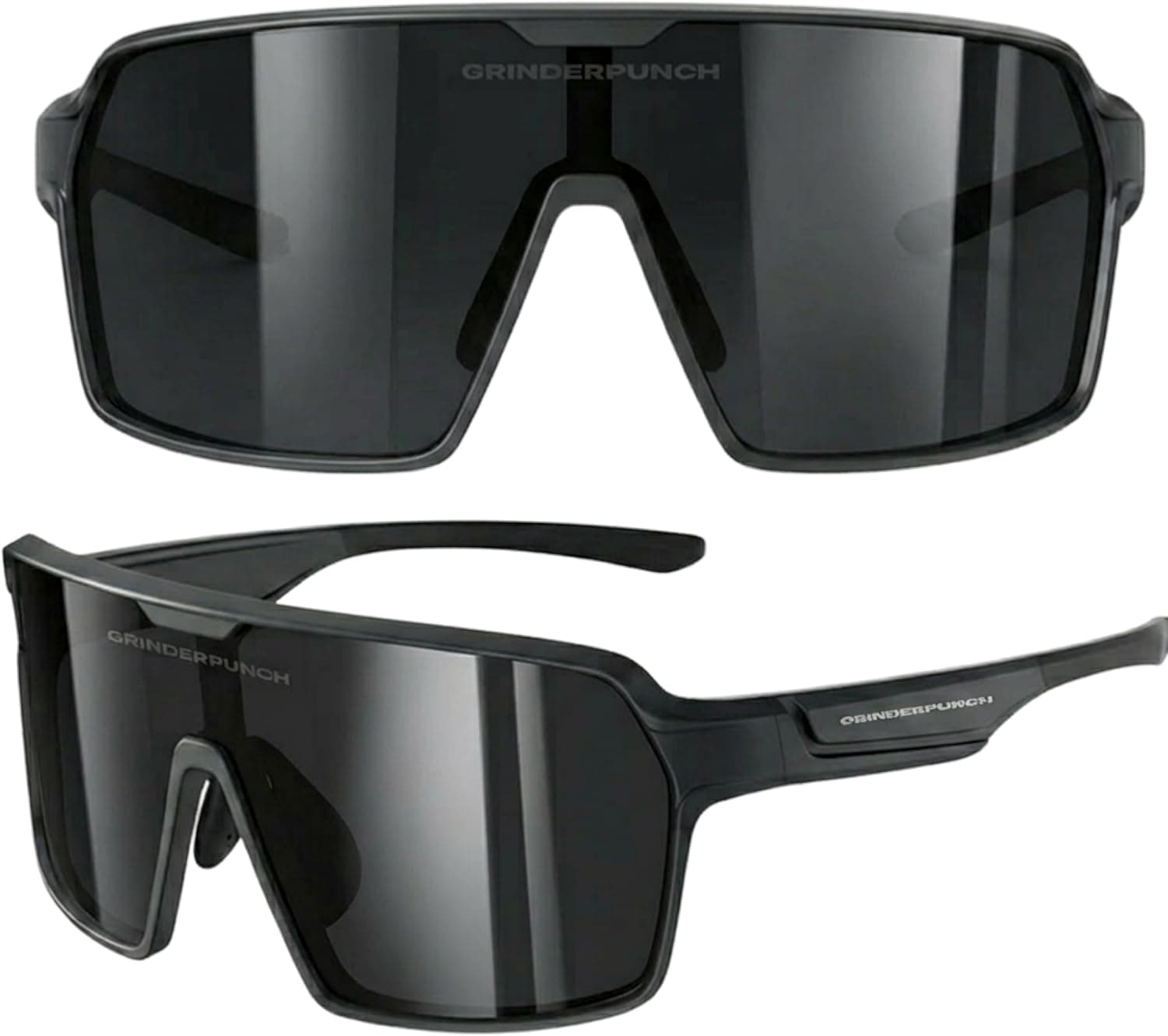 grinderPUNCH Polarized Sport Sunglasses UV Protection Black