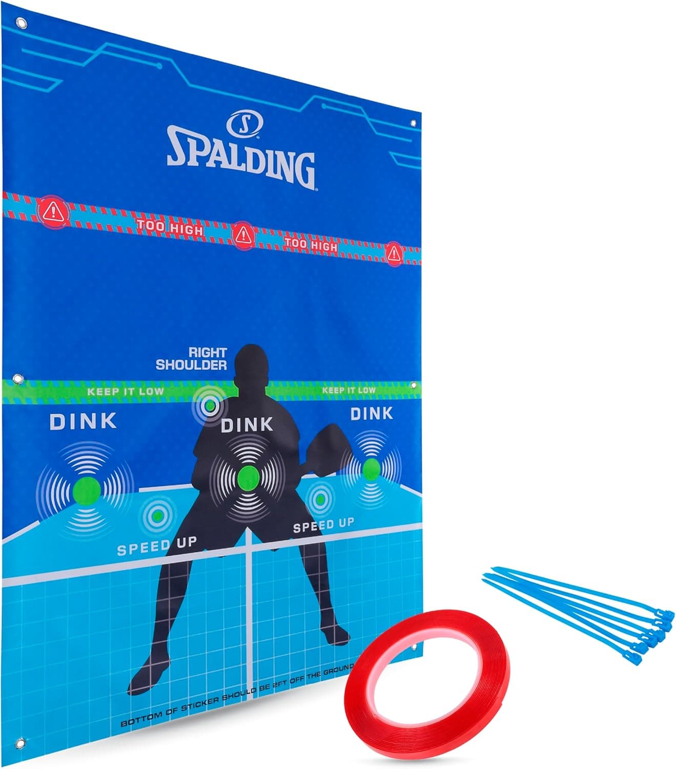 Spalding Dink Pad Pickleball Training Aid Portable Practice Target Board