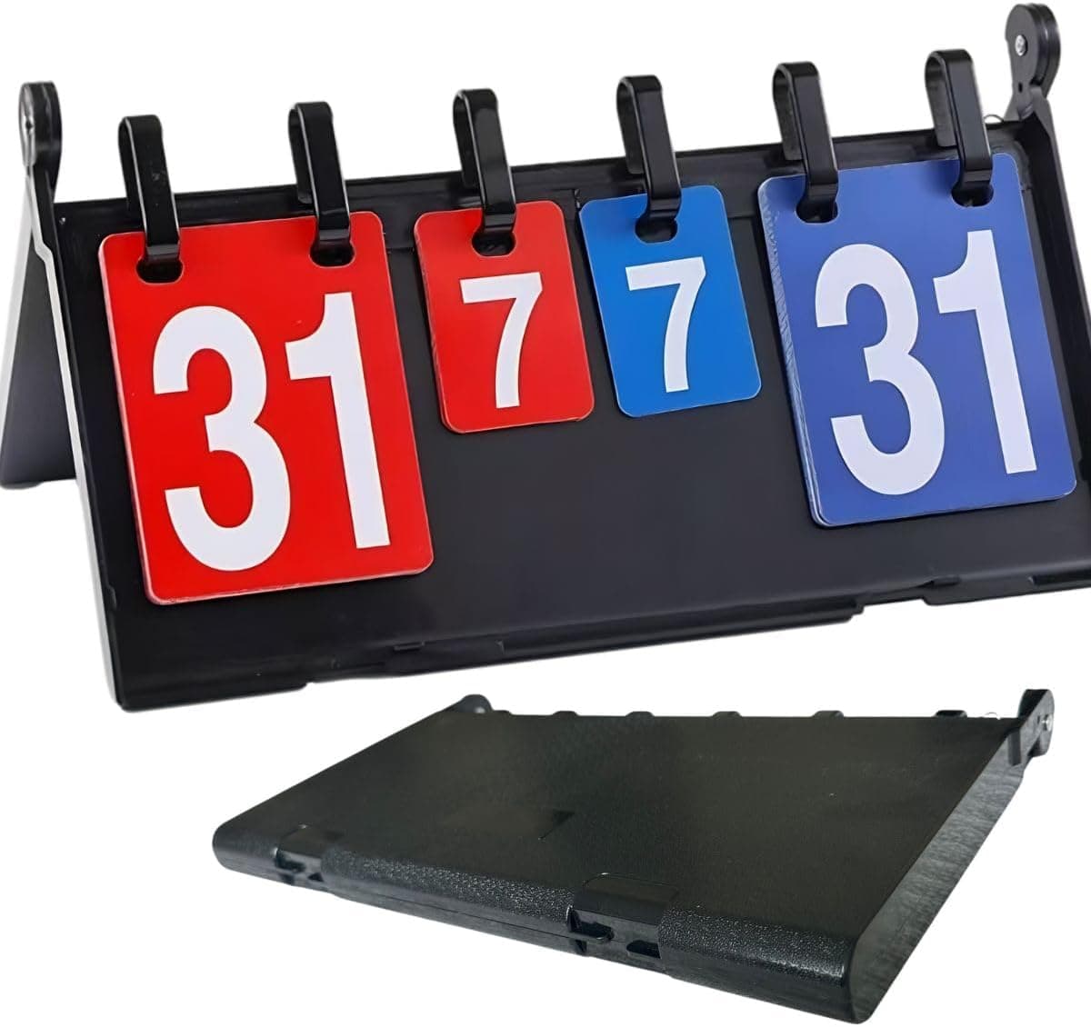Flip Scoreboard Score Keeper 8.2 x 14.96 in, Portable Score Flipper Board for Cornhole, Pickleball, Ping Pong