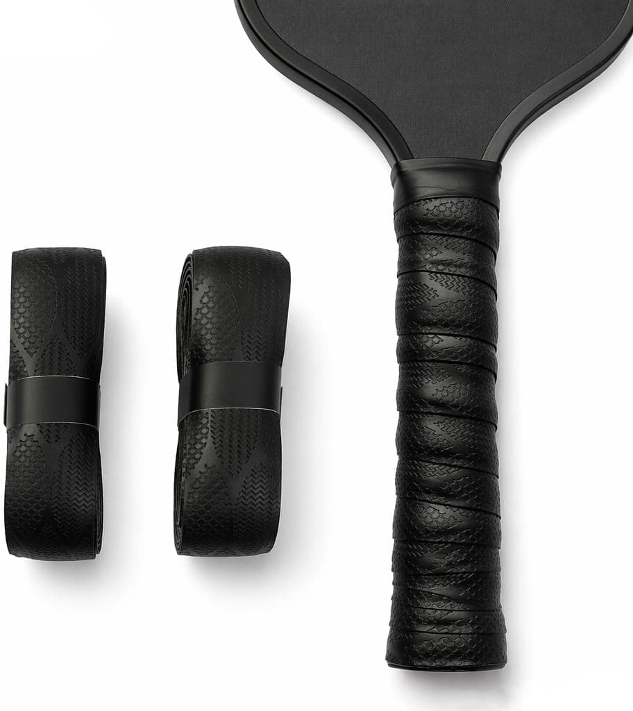 2 Pack Pickleball Paddle Grip Tape Anti Slip Textured Overgrip Wrap