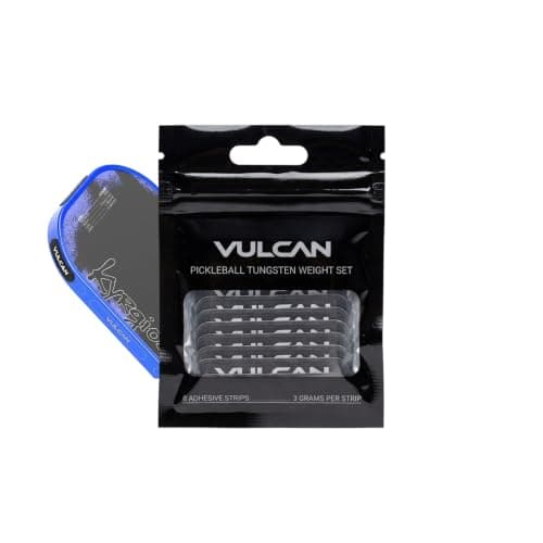 Vulcan Tungsten Weight Set - Pickleball Paddle Weight Tape - 8 Tungsten Strips with 3M Adhesive, 3g Each - Weighted Tape for Pickleball Paddles - Precision Balance, Power & Swing Weight