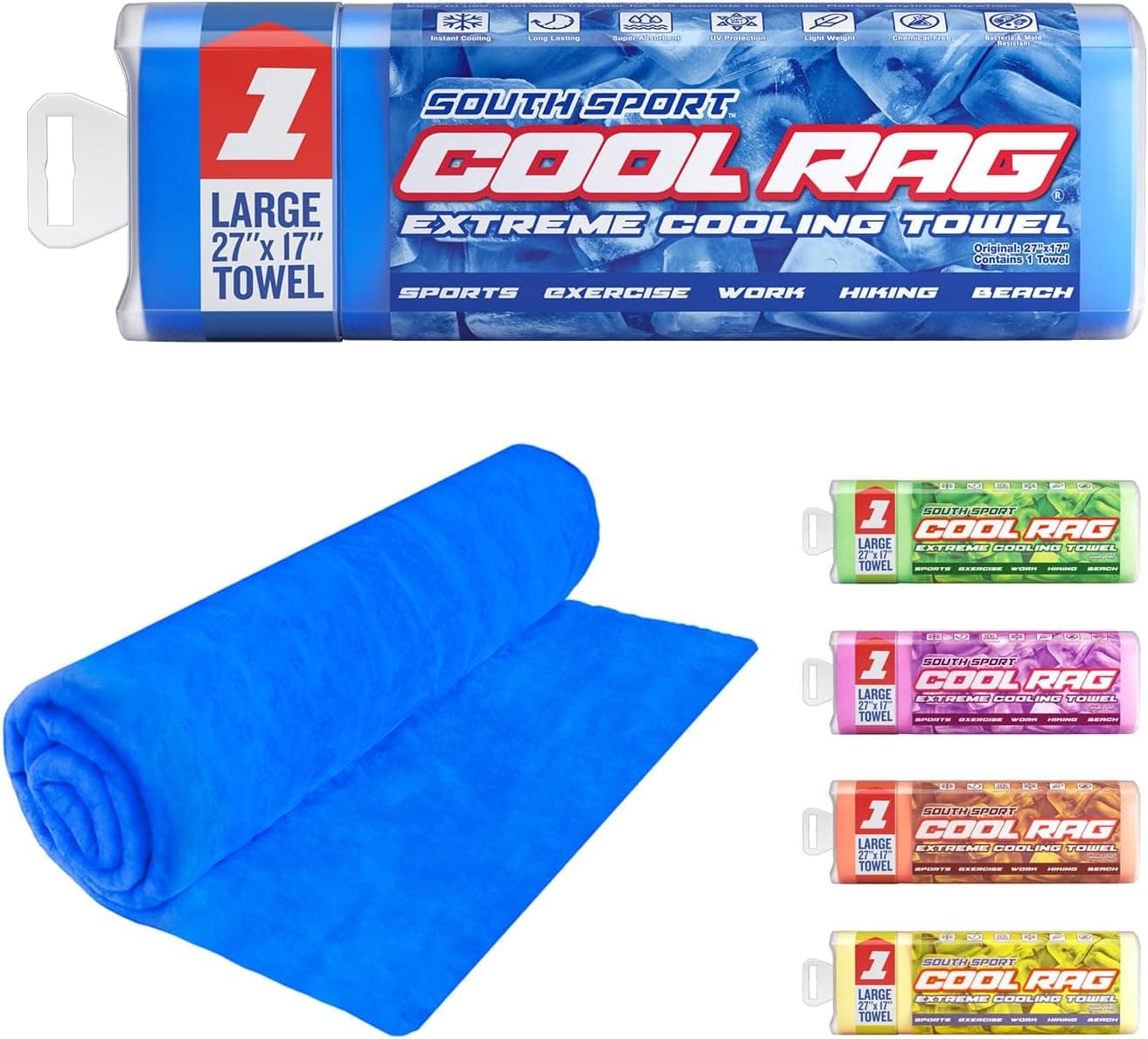 South Sport Cool Cool RAG Extreme Cooling Towel PVA for Workout Gym Running
