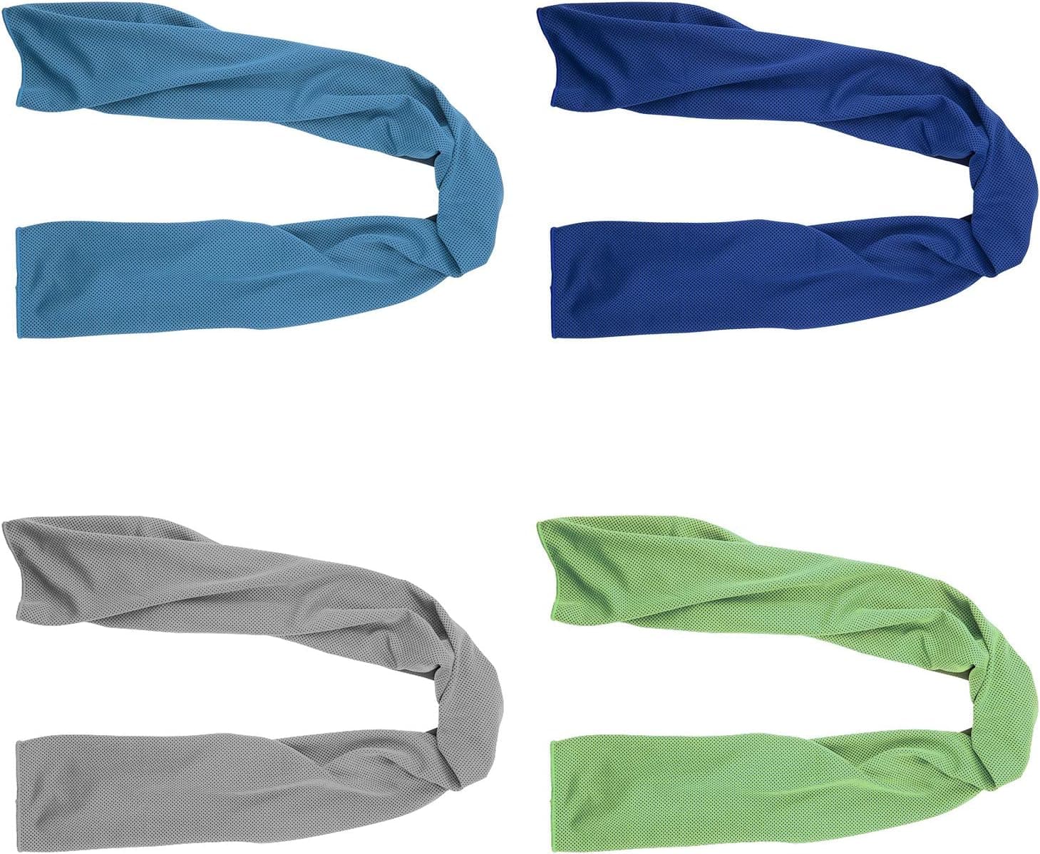 Cooling Towels 4 Pack 40x12 Ice Towel for Neck and Face Soft Microfiber Chilly Towel