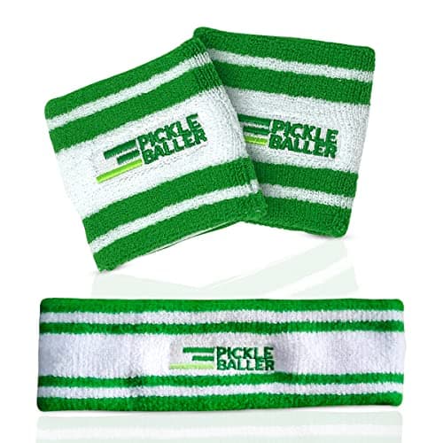 Super Fly Goods - Premium Pickleball Gifts & Accessories for Men & Women | 2 Wrist Sweat Bands & 1 Headband | Sweat Band Set (Pickleball Head & Wristband Set)